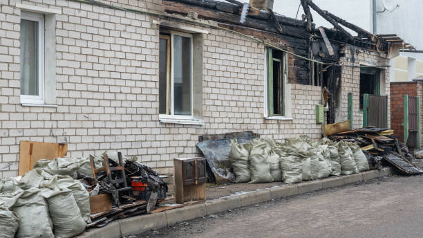 Professional Fire Damage Removal technician working in Kingston, WA